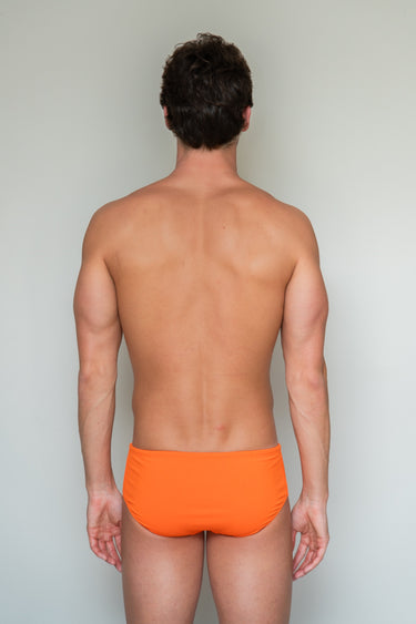 bañador liso hombre Orange Short - vista-2